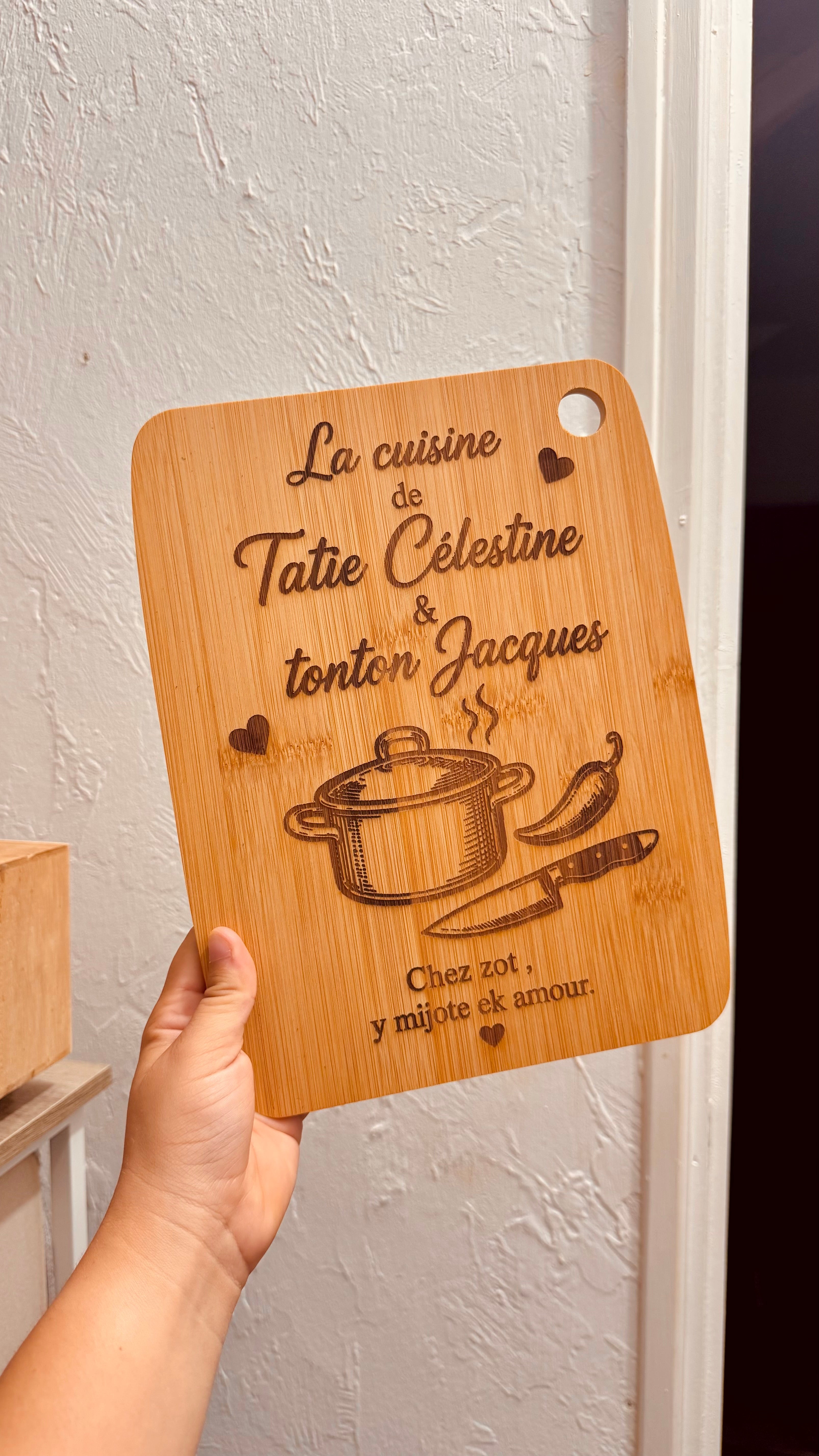 Planche en bois - À personnaliser