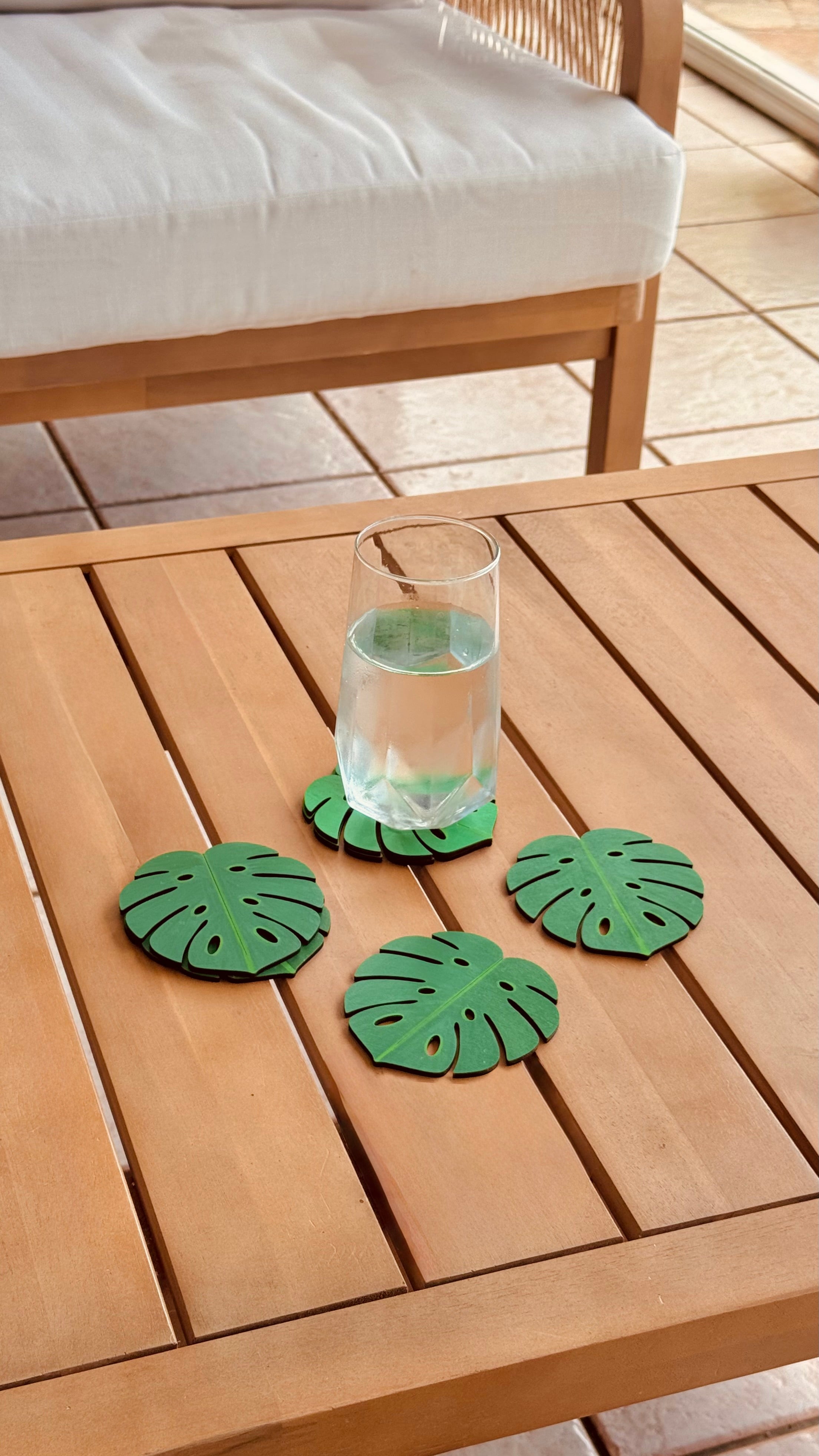 Dessous de verre en bois - Collection Tropicale